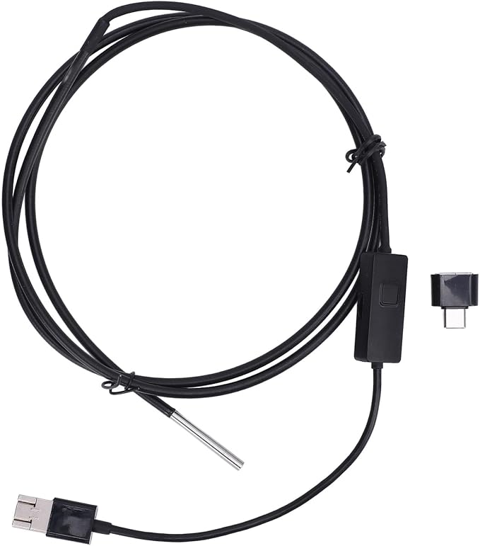 Endoscope Camera with Light, 3.9MM Type C/USB HD Borescope Inspection Camera, 15-20mm Depth of Field, Wide Angle Borescope Camera