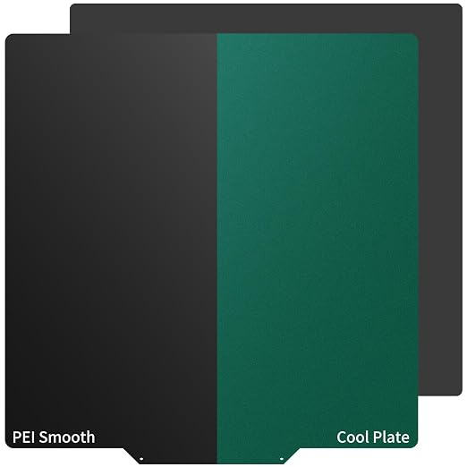Upgraded Thicker Cool Plate & PEI Build Plate with Magnetic Sticker for Qidi Plus 4,310x310mm Double Sided Textured Smooth Spring Steel Printed Bed for Voron 300,Cr-10/10S/10S pro/V2/V3 3D Printer.