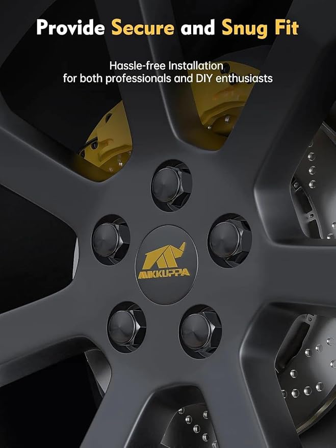 MIKKUPPA 4PCS M14x1.5 F150 Lug Nuts, Black OEM Style Replacement for 2015-2024 F-150 F150 Expedition Lincoln Navigator Factory Wheels 21mm Hex Anti-Rusting Updated Tire Nuts