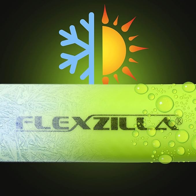 Flexzilla Air Compressor Hose, 1/4 in. x 100 ft., 1/4 in. MNPT Fittings, No-Kink, All Weather, Lightweight, Premium Hybrid Polymer, 300 PSI, ZillaGreen