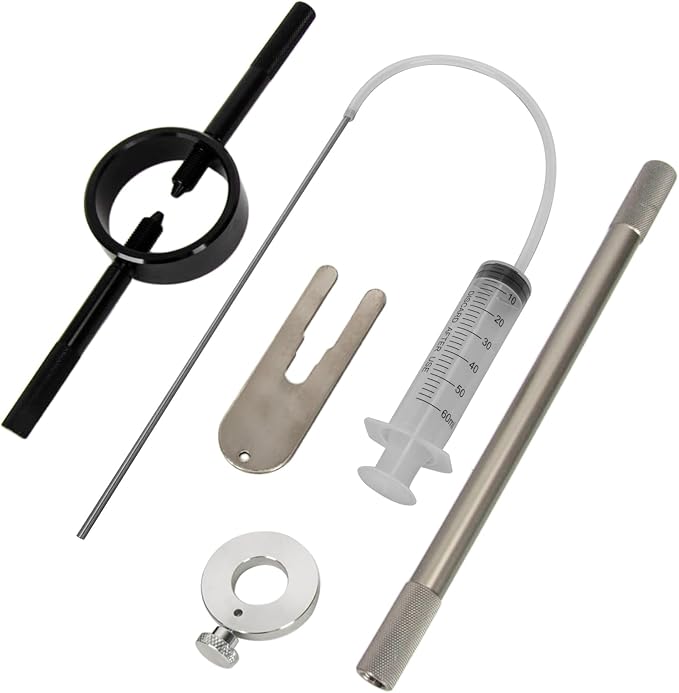 Motorcycle Fork Service Tool Kit - PSLER Fork Spring Compressor, Oil Level and Damper Rod Bleed Tool