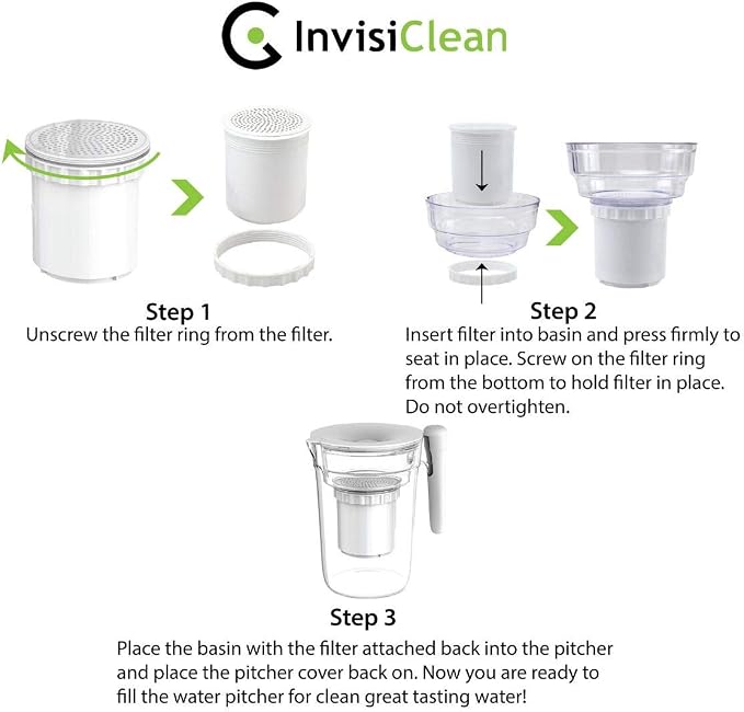 InvisiClean Water Pitcher Replacement Filter (6)