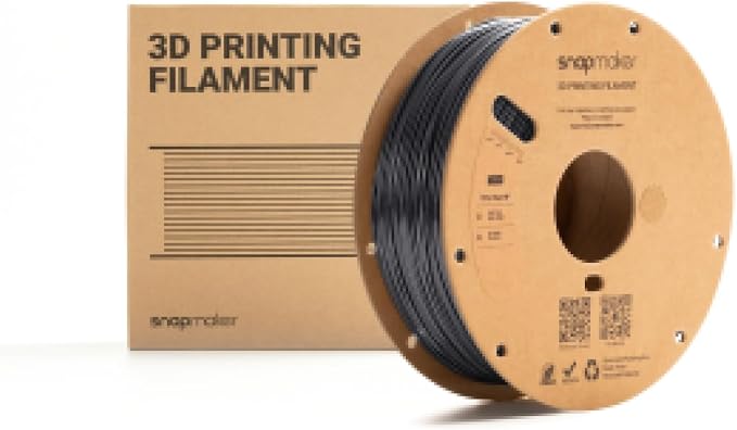 Snapmaker TPU Filament 1.75mm,TPU 95A HF 3D Printer Filament Flexible Soft with High Elasticity,High Speed Printing,Dimensional Accuracy +/- 0.03mm,1kg(2.2lbs) (Dark Gray)