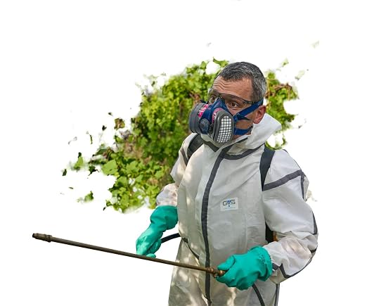 GVS SPR657 Elipse Low Profile Mask with Filters for Dust, Organic Gases and Vapors, M/L
