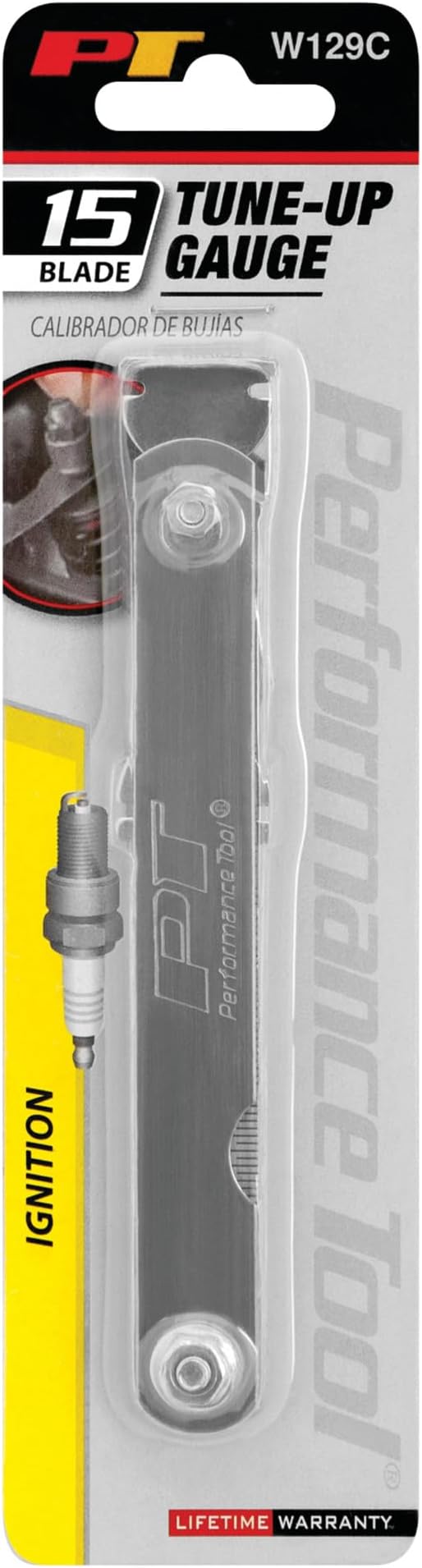 Performance Tool W129C 15-Blade Thickness Gauge for Accurate Measurements in Automotive, Industrial and DIY Applications