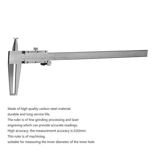 Inside Groove Vernier Caliper 9-200mm, Inner Vernier Calipers Carbon Steel, Professional Carbon Steel Double Claw Inner Groove Vernier Calipers(9-300mm)
