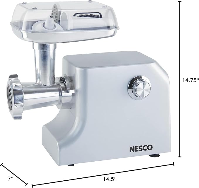 NESCO FG-600 Electric Food Grinder, standard, Silver