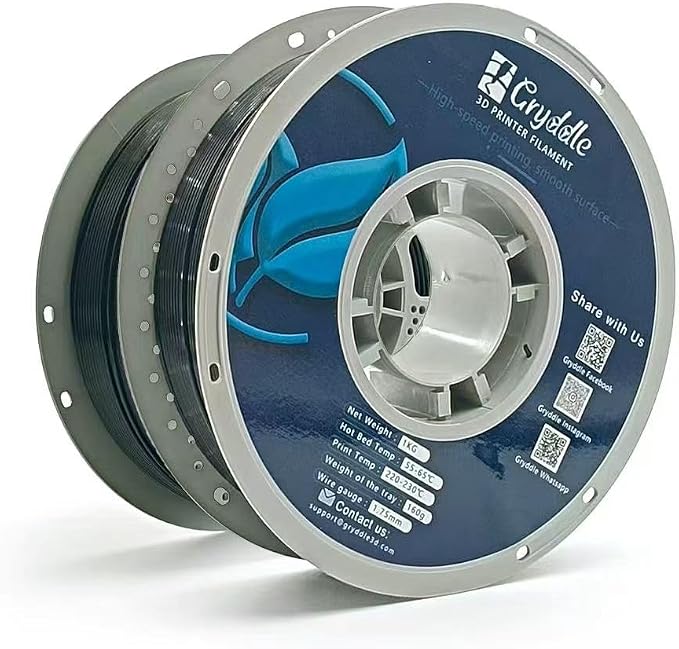 PETG 3D Printer Filament,1.75 mm 1KG (2.2lbs) ±0.18 mm High Precision, Dimensional Accuracy,High Toughness & Heat Resistance, Widely Compatible with FDM Printers