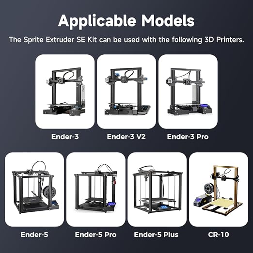 Official Creality Ender 3 Sprite Direct Drive, 3D Printers Extruder Upgrades Kit with Dual Gear, High Torque for Creality Ender 3/Ender 3 v2/Ender 3 pro/Ender 5/Ender 5 Pro/Ender 5 Plus/Cr-10