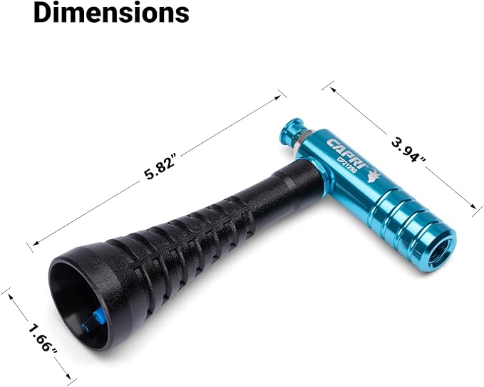 Capri Tools Sandstorm Air Blow Gun with High-Velocity Whirlwind Nozzle