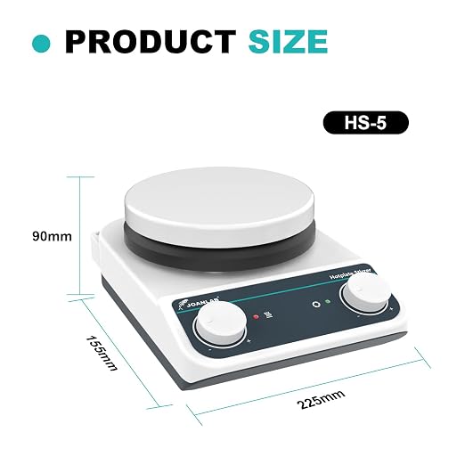 Laboratory Hot Plate Magnetic Stirrer with Heating Magnetic Stirrer Hotplate Mixer 200-1500rpm,3L