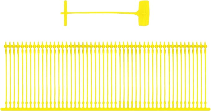 25mm(1 Inch) Yellow Tag Gun Barbs (Fasteners) for Any Standard Price Labels Clothing Tagging Attachers - 5000 Pcs