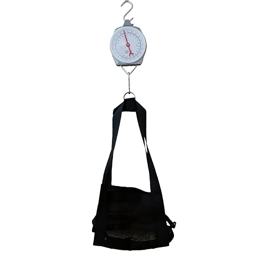 440lb Mechanical Hanging Scale with Calf Sling | 2-in-1 Animal Weighing Kit for Calves, Goats, Sheep, Dogs | Heavy Duty Easy-Read Spring Dial for Farm Ranch.
