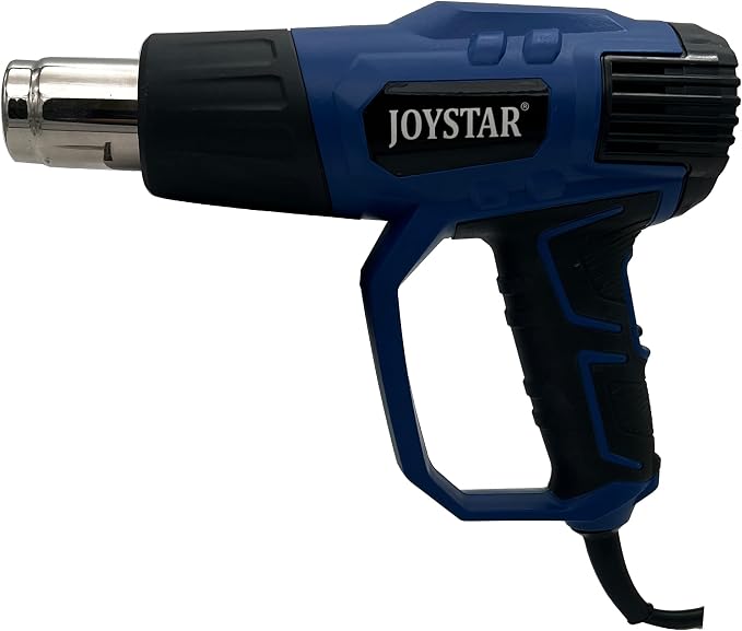 Heat Gun 1500W Heavy Duty Hot Air Gun Variable Temperature Control with 2-Temp Settings 4 Nozzles with Overload Protection for Crafts, Shrinking PVC, Stripping Paint