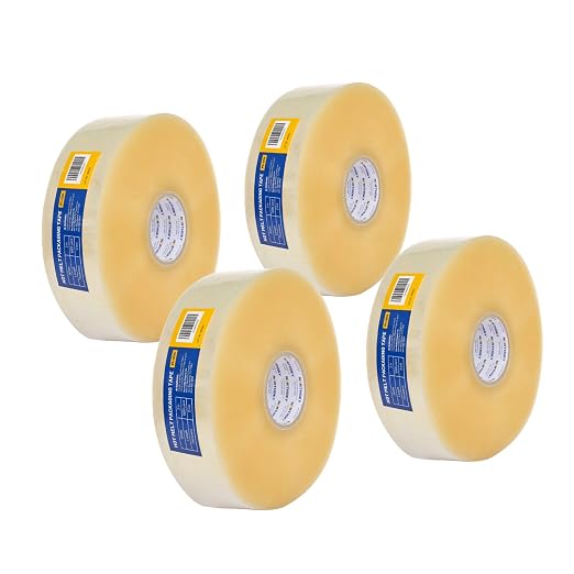 NORTHSKY Bulk Packing Tape, 4 Rolls Clear Packing Tape 3 Inch Wide x 1000 Yards Each, 2 Mil Heavy Duty Shipping Tape, Packaging Tape for Boxes, Carton Sealing, Moving, Warehouse, Storage, Shipping