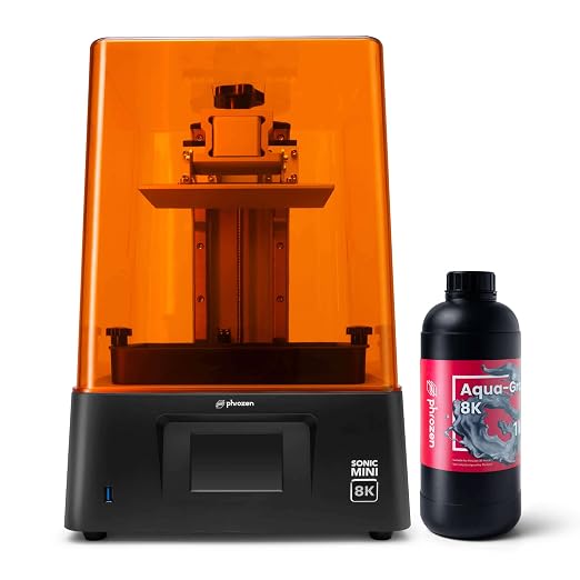 phrozen Aqua Gray 8K 3D Printing Resin, Ultra-High Detail Display Resin for Miniatures, Busts & Models, Optimized for 8K LCD Resin Printers, 405nm, 1KG
