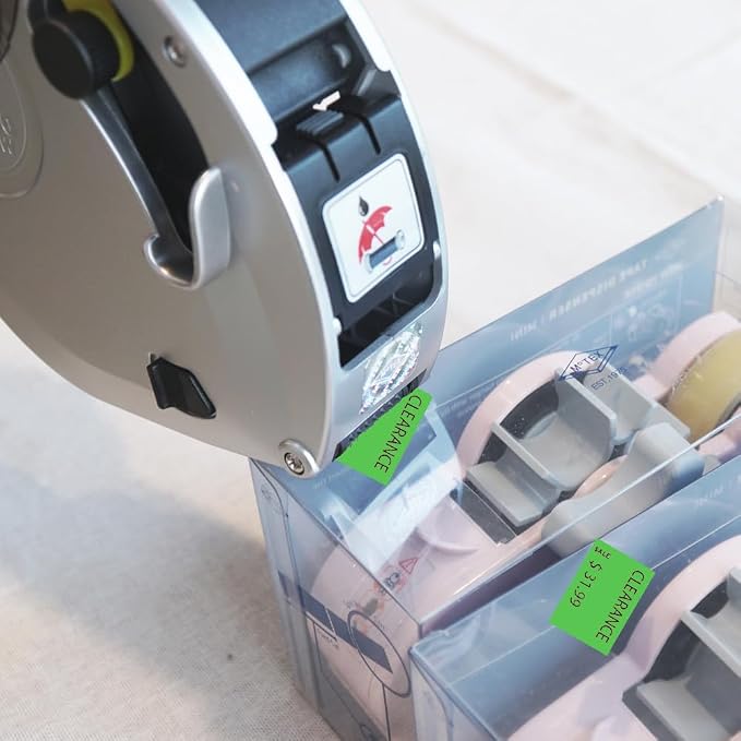 Motex 2 Line Blank Labels - 10,000 Green Blank Price and Date Gun Labels, Fits MX-2316