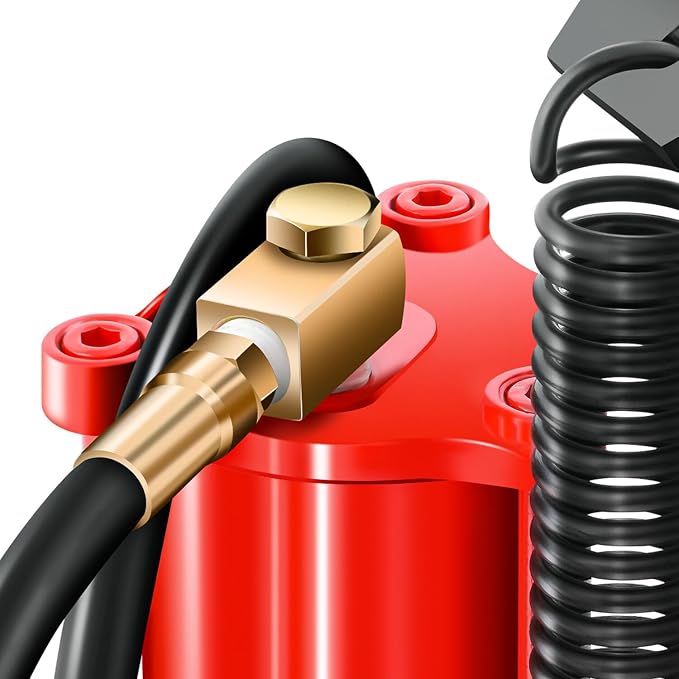 DNA Motoring Air Hydraulic Bottle Jack - 20 Ton (40,000 lbs) Capacity, Manual Handle and Air Pump for Car Pickup Truck RV Auto Repair,TOOLS-00323