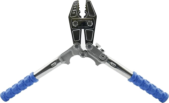 HI-SEAS Stainless Steel Heavy Duty Hand Swaging Tool, for 0.8 mm to 3.3 mm Sleeves