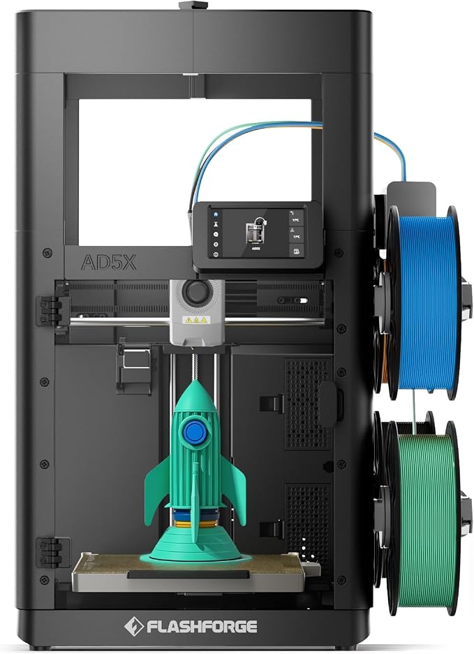 FLASHFORGE AD5X 3D Printer Enclosure Kit | 3D Printer Enclosure Safer and Quieter Cover Protection,DIY Design, Unlock High Temperature Filament Like ABS,ASA and PC