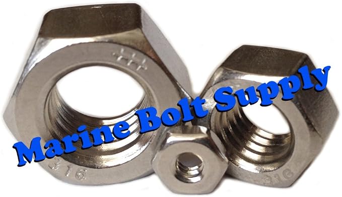 Type 316 Stainless Steel Hex Nut Assortment Kit Marine Bolt Supply 6-118141