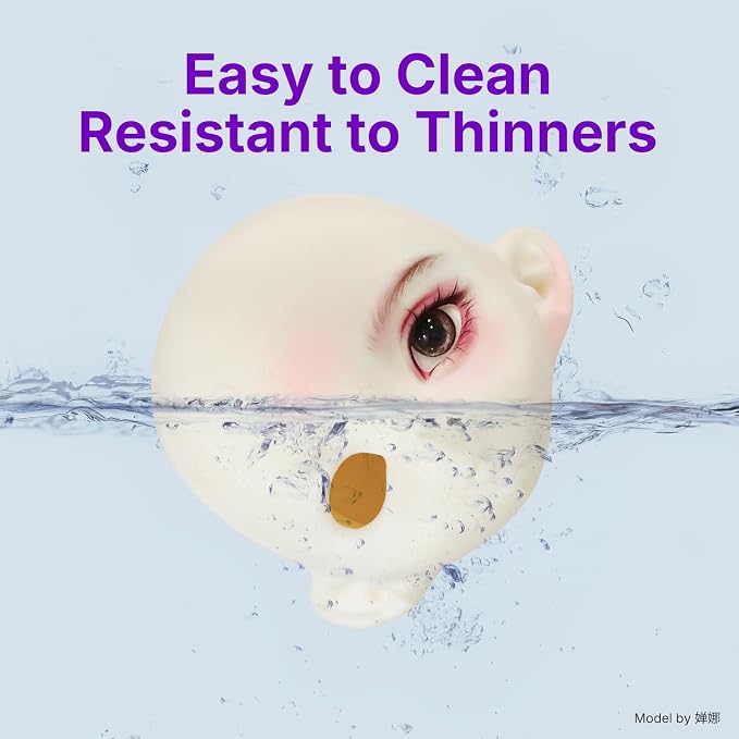 RESIONE Tough 3D Printer Resin, 3D Printing Liquid for BJD & Articulated Figures – Non-Yellowing, Wear Resistant, Drop-Resistant, ABS-Like UV Resin for LCD DLP MSLA Printers, Tea, 1KG