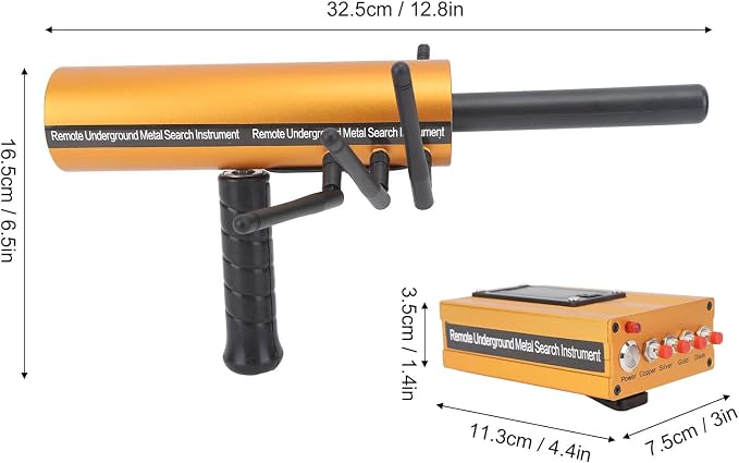 Gold Detector Underground, Ground Penetrating Metal Detector, Metal Pinpointer, 30m Depth 1200m Range 6 Antenna Accurate Finding Gold Detector
