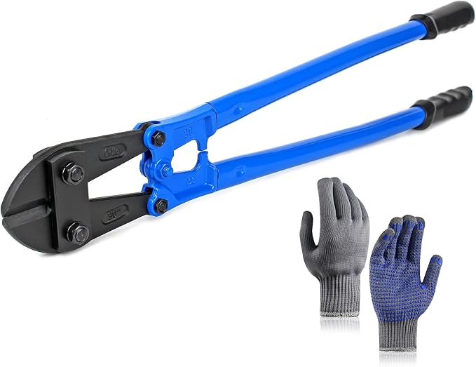 Bolt Cutter with Drop Forged Cr-Mo Alloy Steel Blades,with Ergonomic Handle,Heavy Duty Metal Cutter for Rebars, Chains, Locks, Wires, Bolts, Fence. (30in)