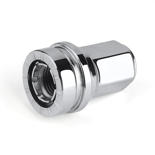 32 Pcs M14x1.5 One-Piece Design Chrome Lug Nuts for 2017-2025 Ford F250 F350 Super Duty HCPZ-1012-B HCPZ-1012-A (Chrome)