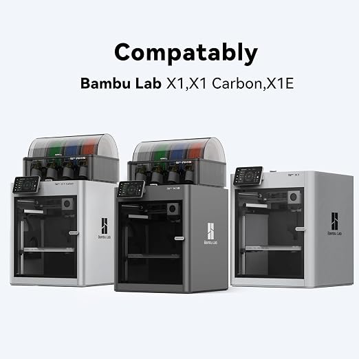 Bamboo Original X1 Series Hardened Steel Complete Hotend Kits Set with Fan,Full Assembly Hot End Kit for Bamboo Lab X1,X1C 3D Printer,0.4mm Nozzle