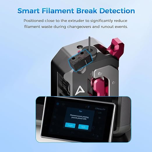 Creality DXC Extruder, K1 SE/K1C/K1/K1 Max Upgrade Extruder Kit with Smart Filament Break Detection, K1 Series Dual Gear Feeding Extrusion, Reducing Filament Wear Rate by 60%