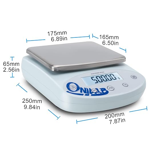ONiLAB Lab Analytical Balance 2000 x 0.01g(4.4x0.00002 lb) 0.01g High Precision Electronic Scale LCD Display Scientific Scale with Calibration&Piece Count, Unit Convert,Labs,Kitchen,Jewelry