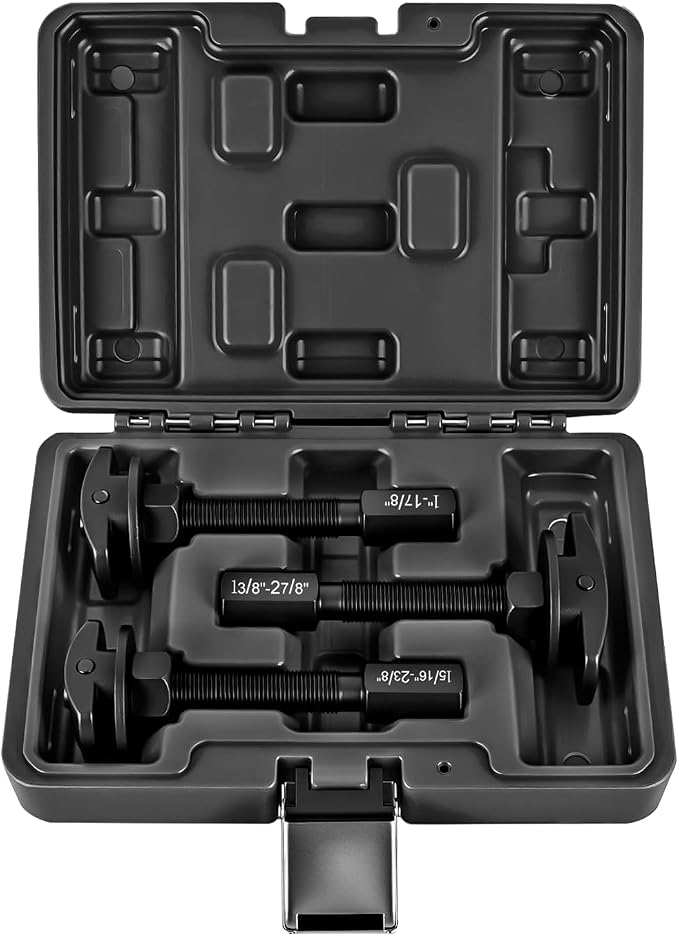 GOOACC 3PCS Rear Axle Bearing Puller Set, Axle Bearing Puller Removal Tool Kit with 3 Sizes 1" to 1-7/8", 1-5/16" to 2-3/8" & 1-3/8" to 2-7/8" Axle Wheel Bearing Removal Tools for Axles Bearings Black