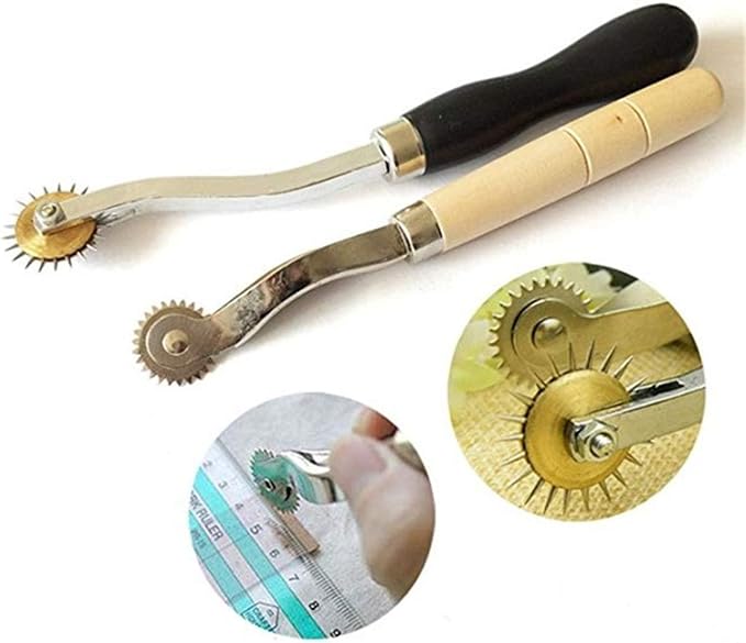 citian Leather Tools Kit Stitching Punch Sewing Carft DIY Tool Carving Craft Saddle Working Groover and 18pcs for Hand Set Prong