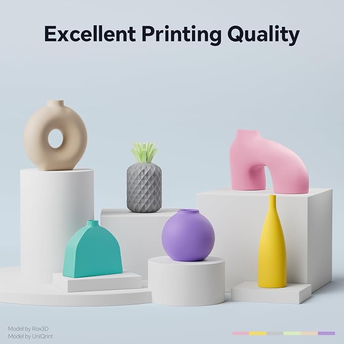 Matte PLA Filament 1.75mm, 3D Printer Filament Dimensional Accuracy +/- 0.02mm, No Clogging, Higher Toughness, Cardboard Spool 3D Filament, 2 Pack Ruby Red