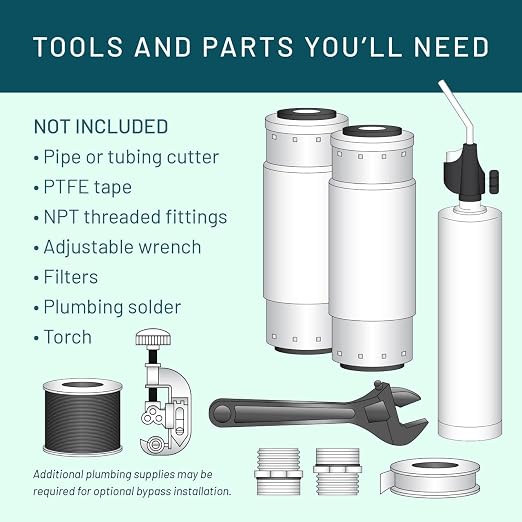 3M Aqua-Pure Stainless Steel Water Filter Housing SST2HB, Uses 2-High Standard Drop-in Water Filter Cartridges, Heavy Duty Construction, Built to Last