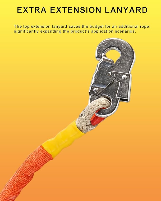 11FT Self Retracting Lifeline, BUCAMAO Steel Wire Retractable Lanyard | Srl Fall Protection, Retractable Safety Lanyard, Safety Harness Yoyo, Safety Harness Fall Protection Kit, Fall Arrestor