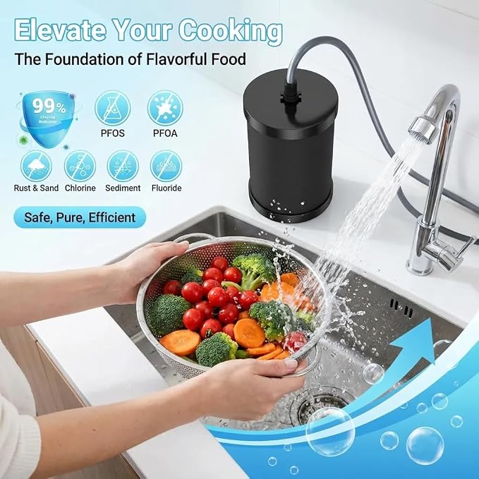2-Pack Pro Black Water Filter Replacement, NSF/ANSI 42 Certified, 5,000 Gallon Capacity, Compatible with Gravity Water Filtration Systems, for Improved Taste & Contaminant Reduction