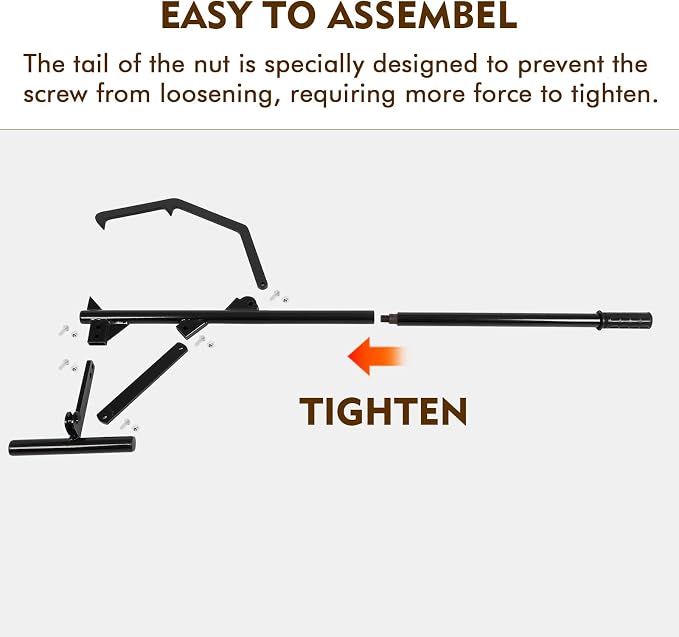FAHKNS 50.8" Long Handle Log Lifter, Ups to 25" in Dia Log Roller Tool, Heavy Duty Steel Log Jack, Adjustable Cant Hook Log Roller Lifter,Logging Tools for Rolling and Raising Up Logs