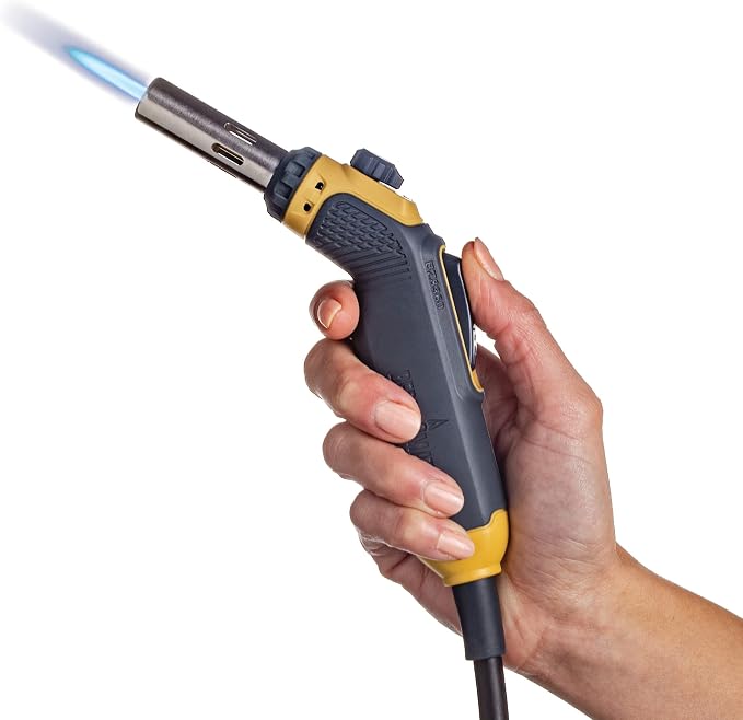 Bernzomatic FirePoint Creator Tool, Precision Flame Hand Torch for use with Bernzomatic MAP-Pro or Propane Fuel (Firepoint Tool) | Adjustable Precision Flame, 41 Hose, Fuel Stand and Torch Dock, Compatible with Map-Pro and 14.1/16 Propane, 3-Yr Warranty