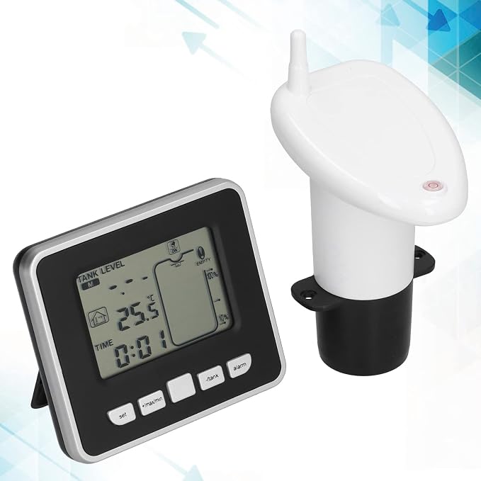 Water Level Meter Indicator, Sensors Liquid Level Sensors Ultrasonic Digital Display Depth Sensor Monitor System
