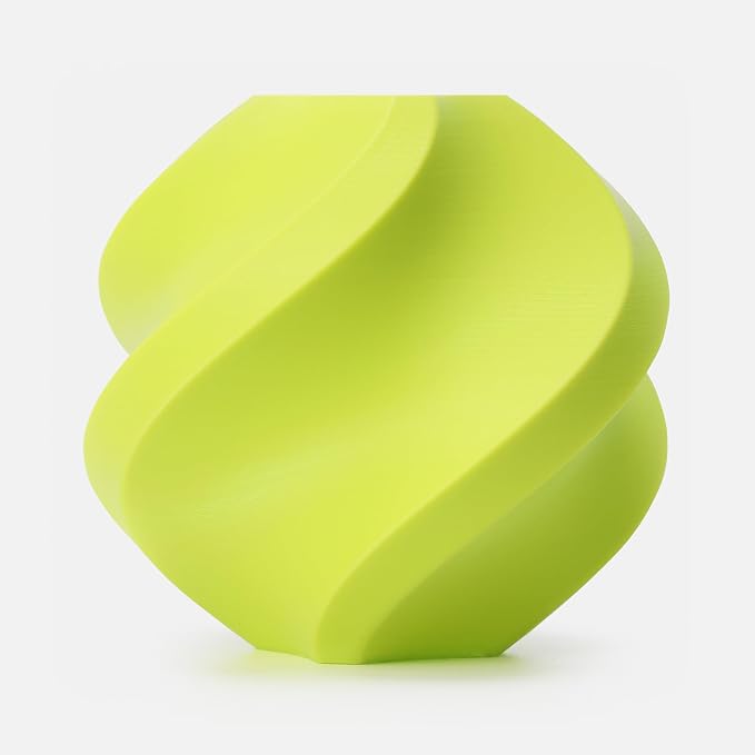 Bambu Lab PLA Filament Matte 3D Printer Filament 1.75mm PLA 1kg High Tenacity Eco Friendly - Bright Green (10503) - Refill