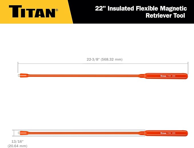 Titan 71100 22-Inch Insulated Flexible Magnetic Retriever Tool