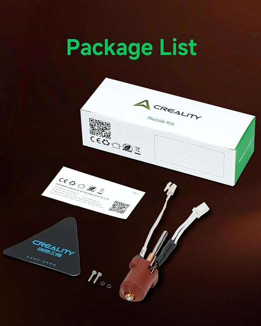 Creality Official K2 SE Ceramic Heating Block Kit, with Quick-swap Nozzle, Supports 300°C High Temperature, All-Metal Integrated Design Extruder Hotend, Replacement Parts for 3D Printer K2 SE Combo