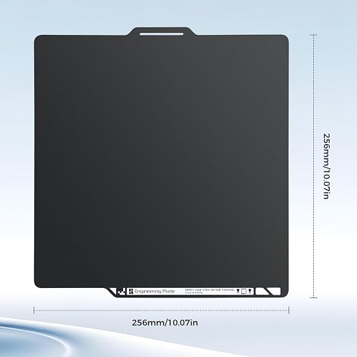 ENOMAKER Bamboo Original Engineering Build Plate for X1C/X1E/P1P/P1S/A1/P2S/X2D, Smooth Print Bed Surface,120°C HT for All Filament,Tough for Bambu Lab 3D Printer Hot Bed 257x257mm,X1 Carbon,P1 series