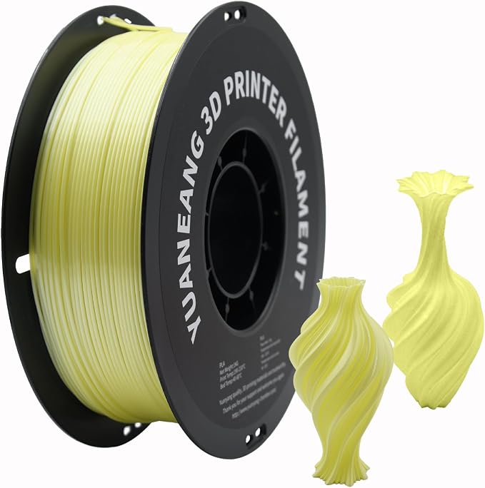 Silk PLA 3D Printer Filament 1.75mm, 1kg Spool, Smooth Shiny Finish, ±0.03mm Precision, Easy Printing, Ideal for Decorative Models, Gifts, Light Sky Blue
