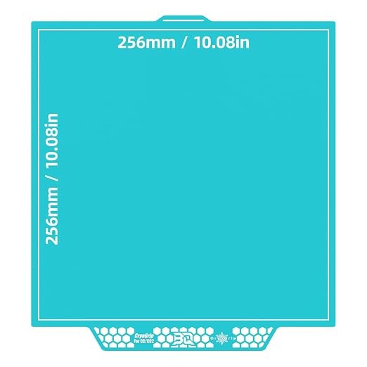 BIQU CryoGrip Pro Glacier Build Plate for Centauri Carbon 3D Printer, Double-Sided Fine Textured Spring Steel Sheet, Firm Adhesion, 260x286.5mm, 1 Piece