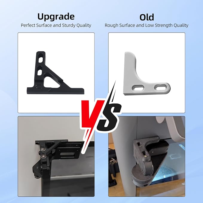 FYSETC Upgraded Metal Parts for Snapmaker-U1 Door: CNC Door Hinge 180/270° Adjustable Easy to Swivel Compatible with Snapmaker U1 3D Printer Not for J1 J1S