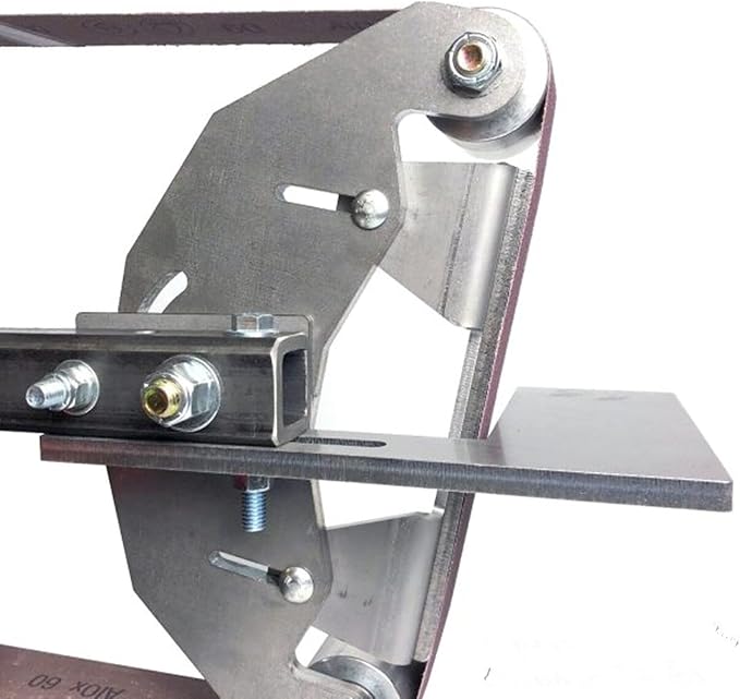 Grinder Tool Rest, 11-3/4” Long Tool Holder Stainless Steel for Sharpening Locator, Belt Knife Sharpener Jig, 2x72" Knife Making Grinder and Belt Sander