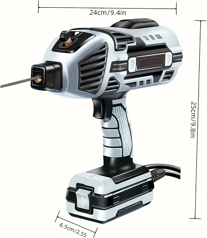 Saker Portable Welding Machine, 6 Gears 20-120A Handheld Welder for 1/16'-1/8' Welding Rods, Gray